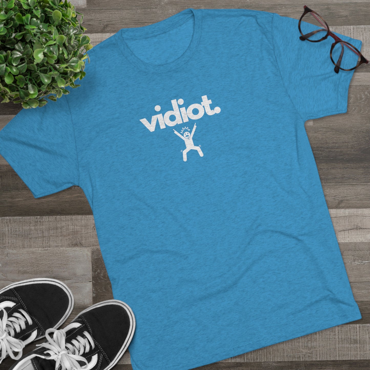 VIDIOT - Unisex Tri-Blend T-SHIRT
