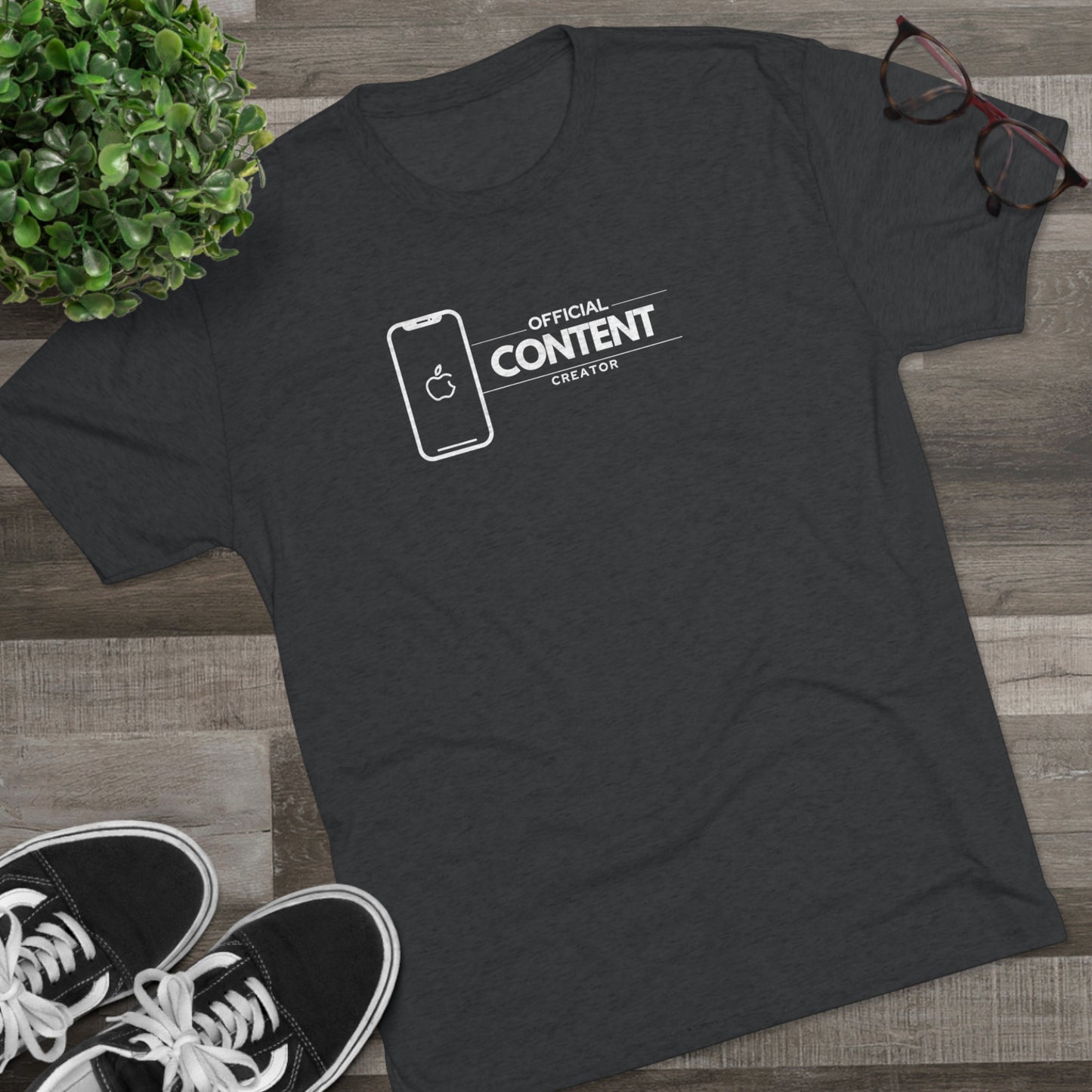 "Official Content Creator" Tri-Blend Crew Tee