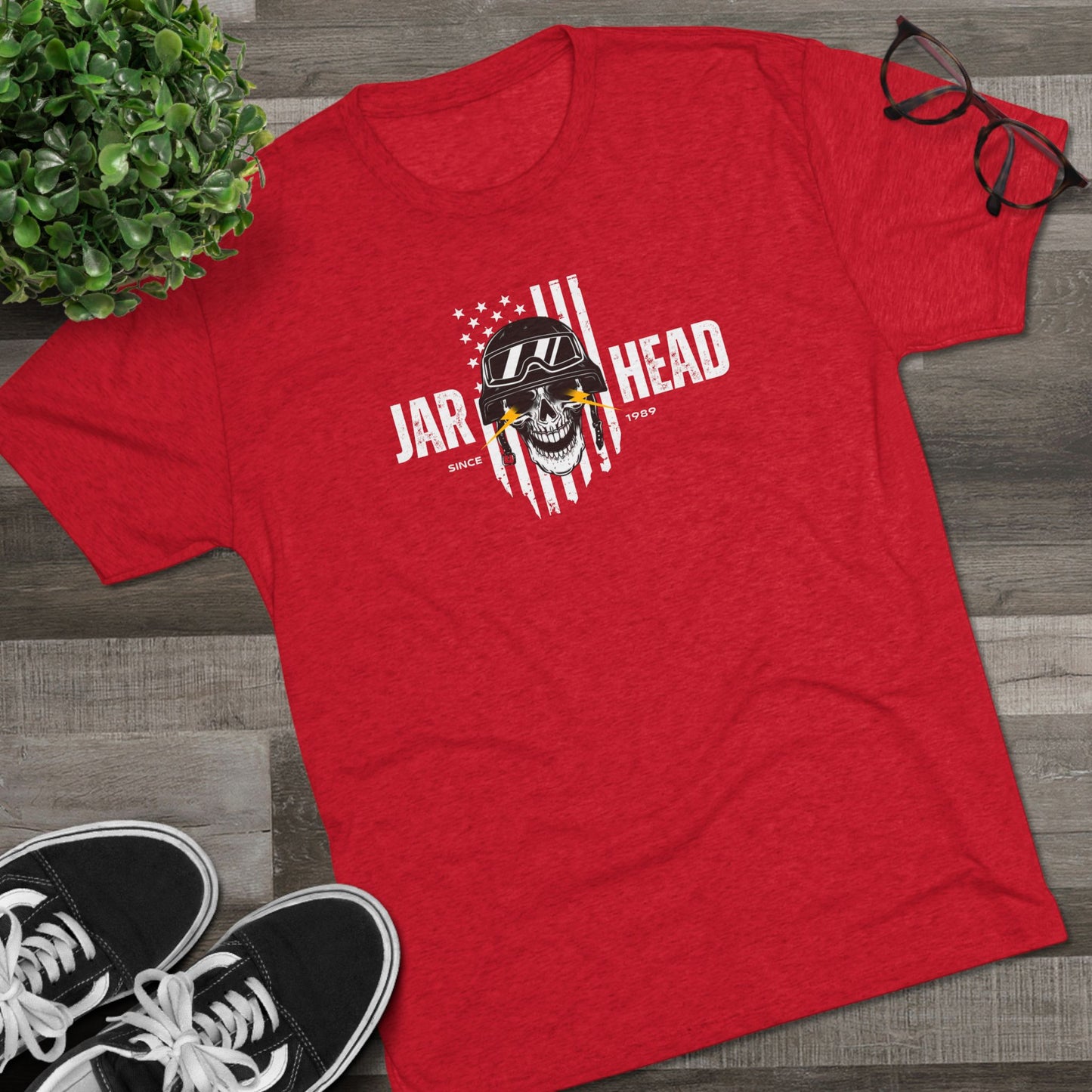 Semper Fi Swagger: Epic Skull & Stripes Tee for U.S. Marines (AKA - Jarheads)