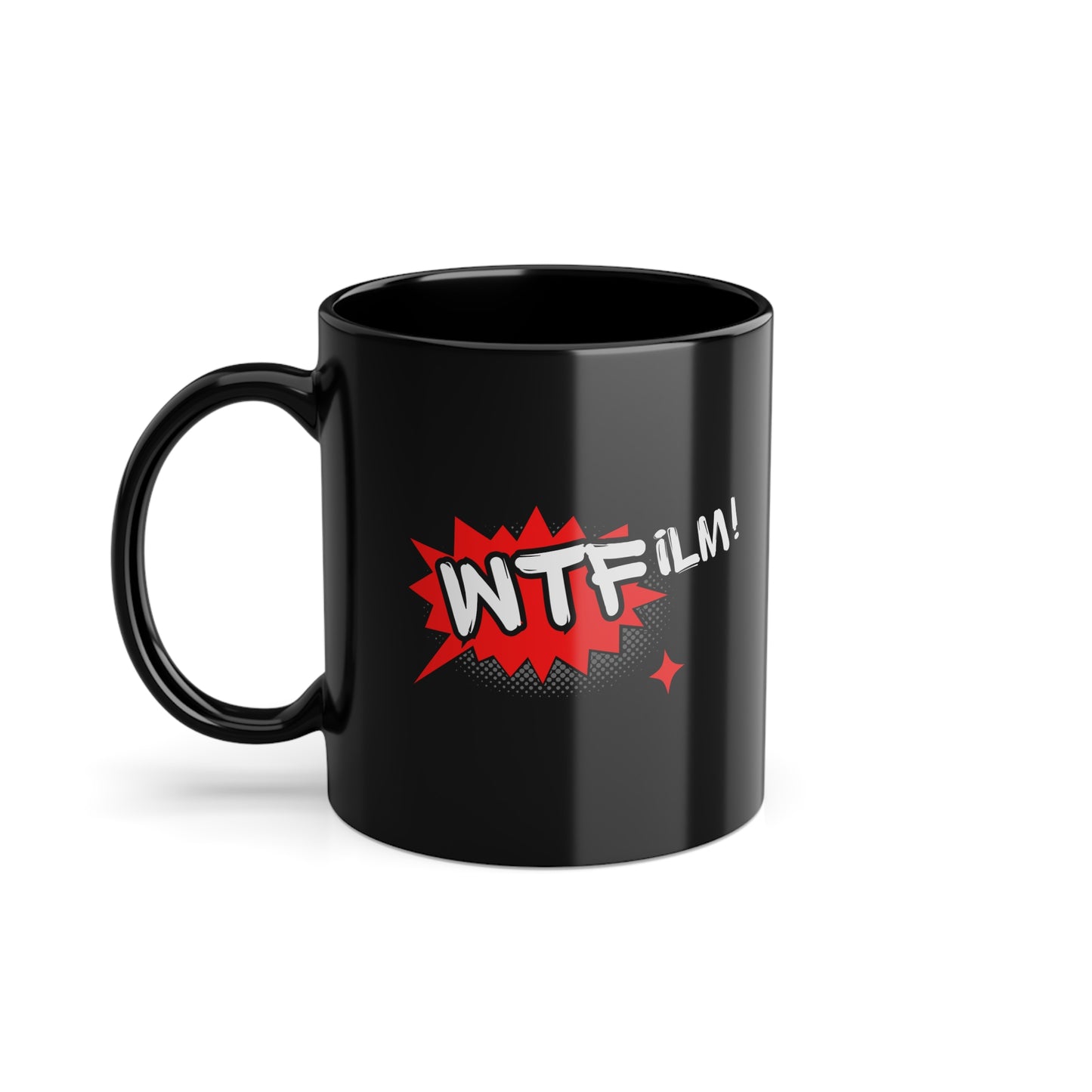 "WTFilm!" Black Coffee Cup, 11oz