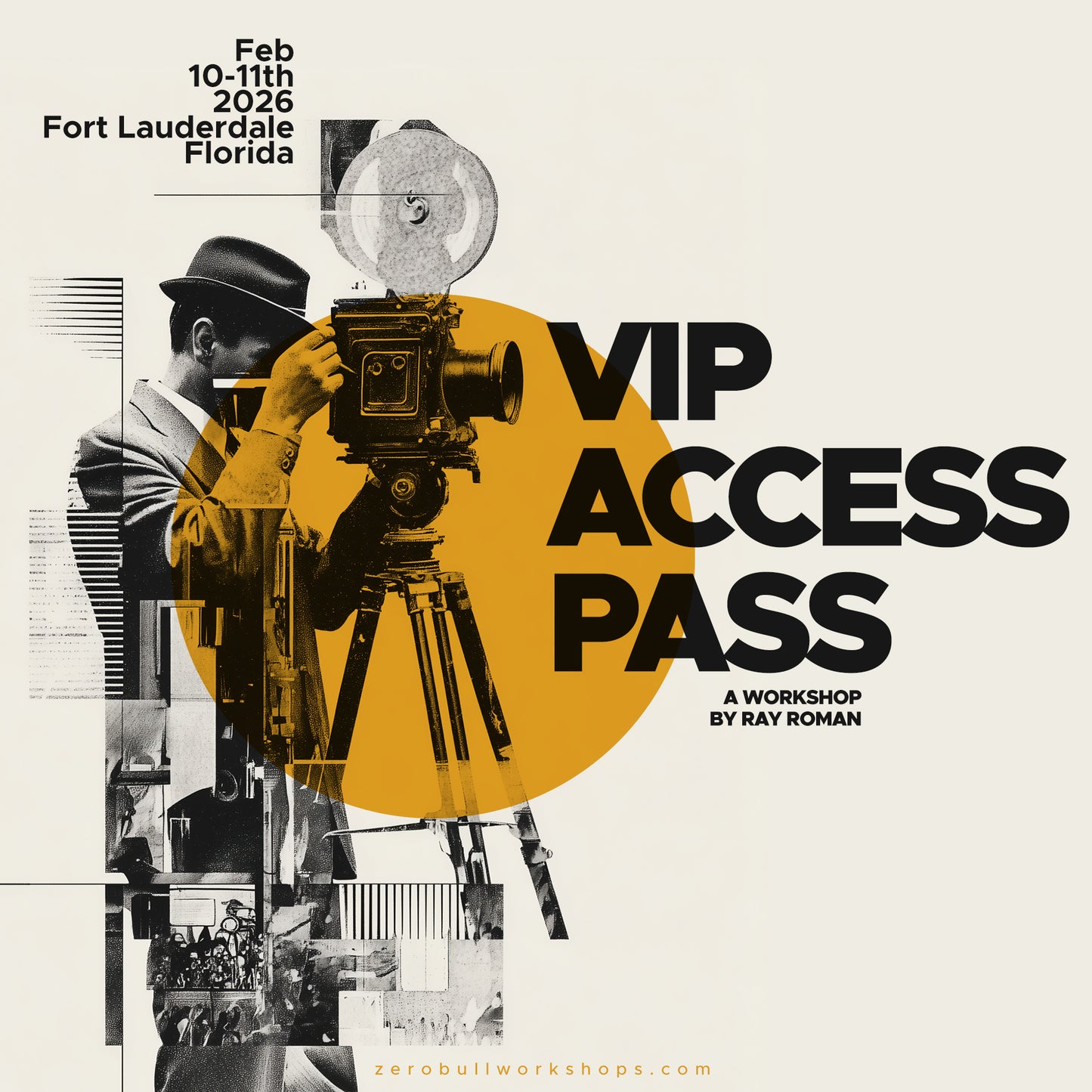 VIP All Access Pass – ZeroBull Wedding Filmmaker Workshop 2026 - Fort Lauderdale, FL