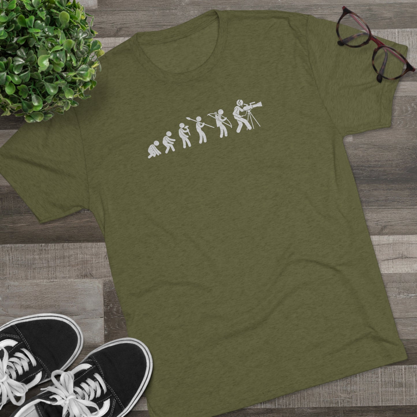 Evolution of Filmmaking - Unisex Tri-Blend Great fit T-Shirt