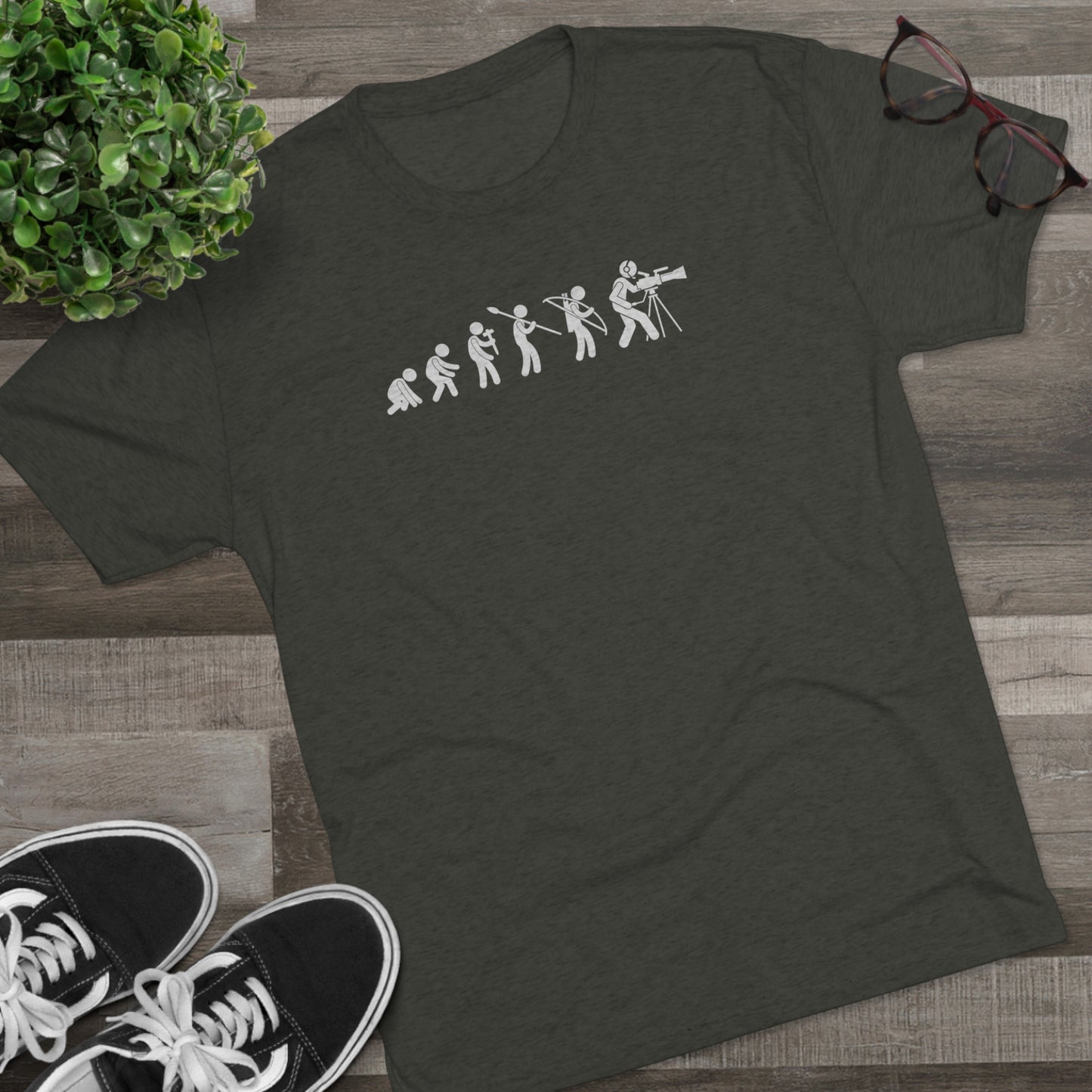 Evolution of Filmmaking - Unisex Tri-Blend Great fit T-Shirt