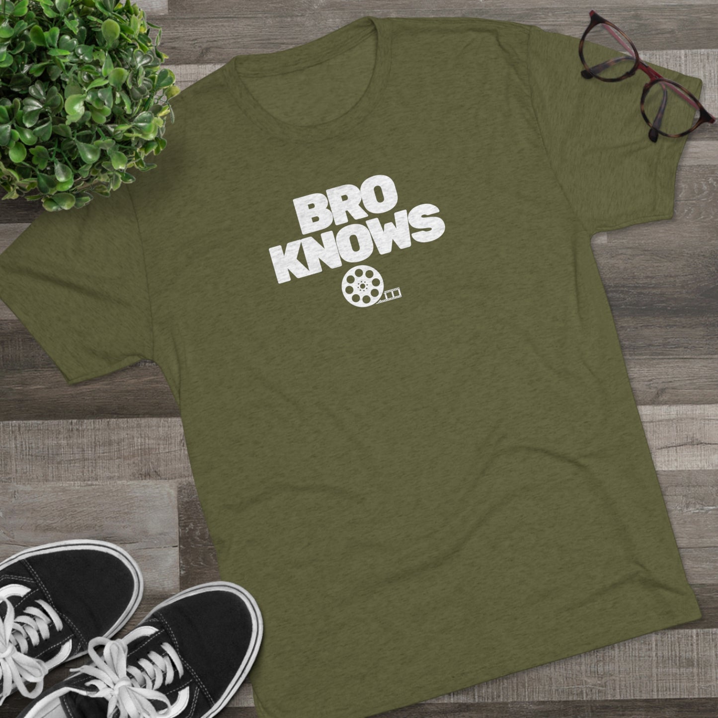 "BRO KNOWS FILM" Unisex Tri-Blend T-Shirt