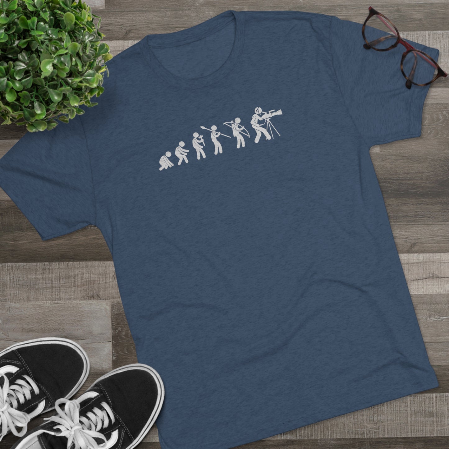 Evolution of Filmmaking - Unisex Tri-Blend Great fit T-Shirt