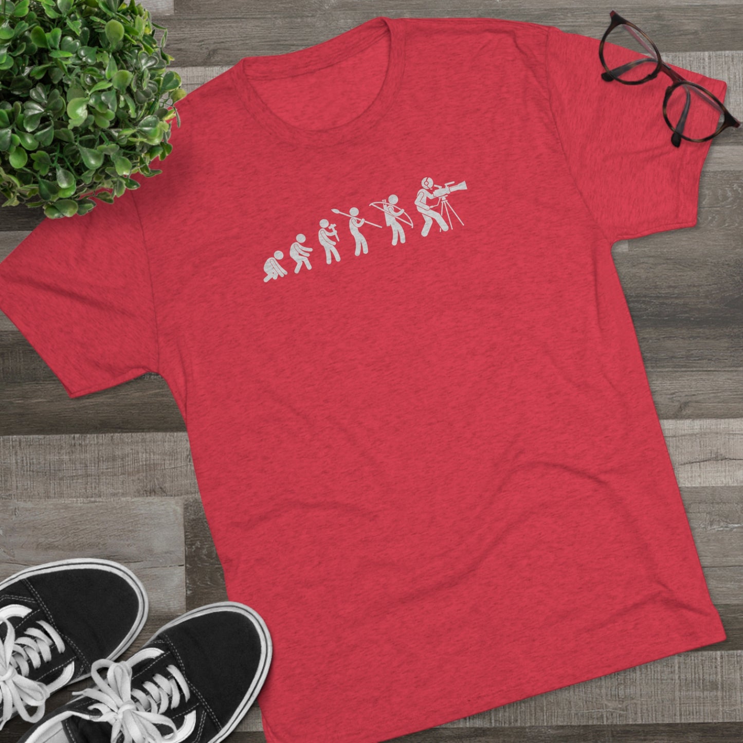 Evolution of Filmmaking - Unisex Tri-Blend Great fit T-Shirt