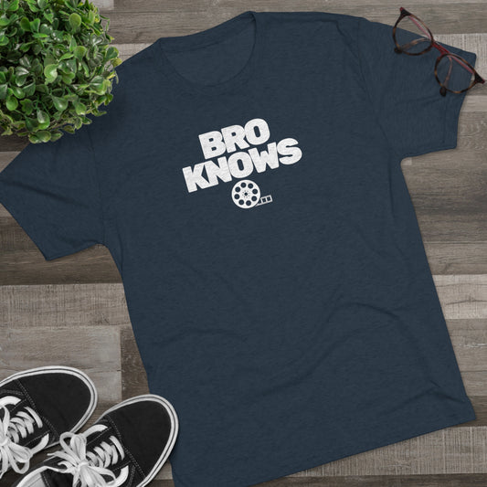 "BRO KNOWS FILM" Unisex Tri-Blend T-Shirt