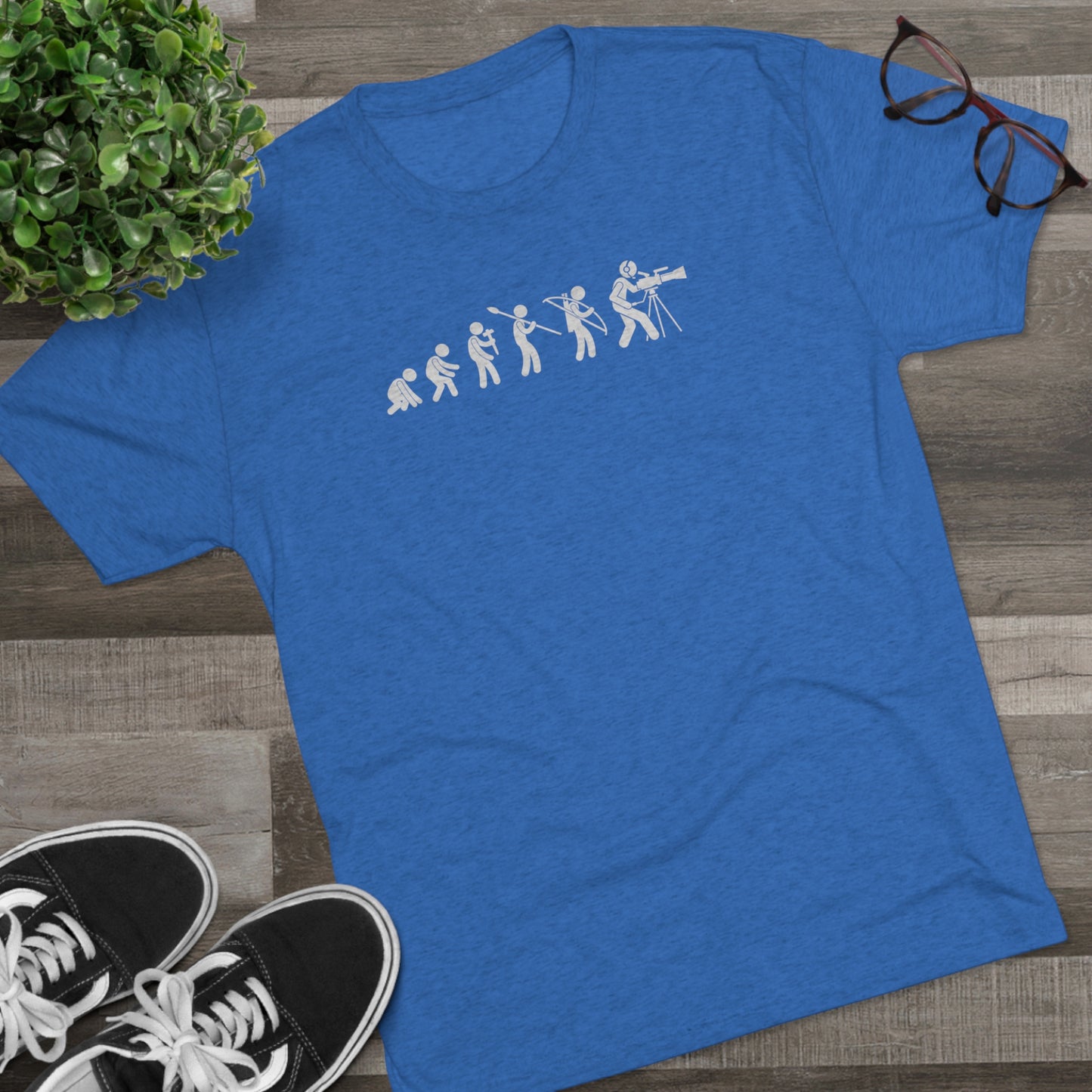 Evolution of Filmmaking - Unisex Tri-Blend Great fit T-Shirt