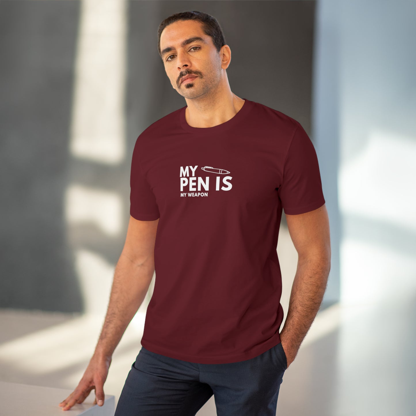 MY Pen is My Weapon - Organic Creator T-shirt - Unisex