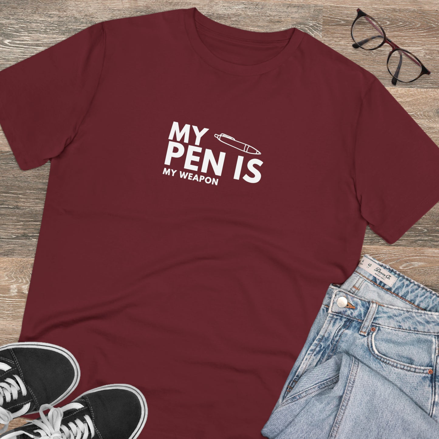 MY Pen is My Weapon - Organic Creator T-shirt - Unisex