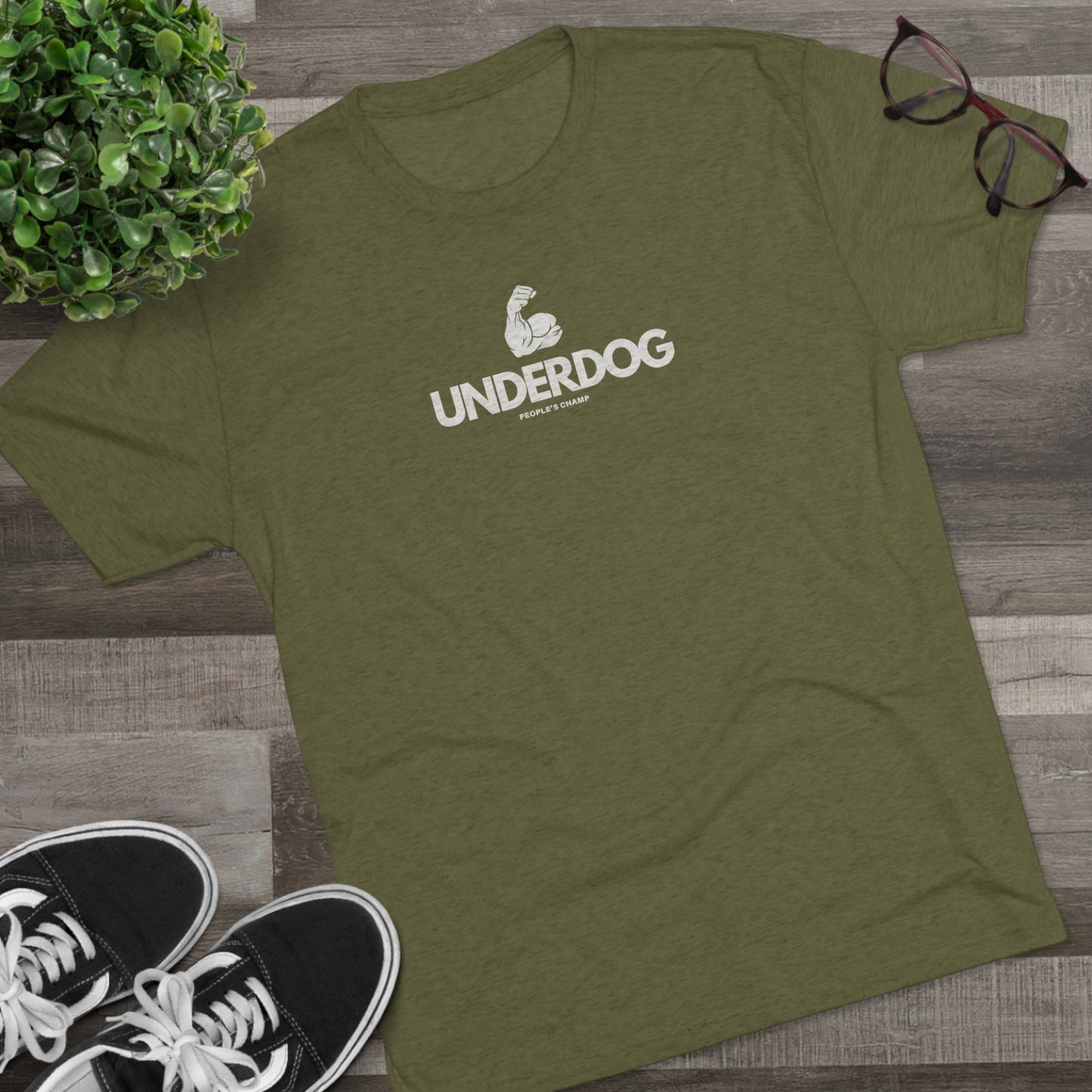 UNDERDOG (PEOPLE'S CHAMP) - Unisex Tri-Blend T-SHIRT
