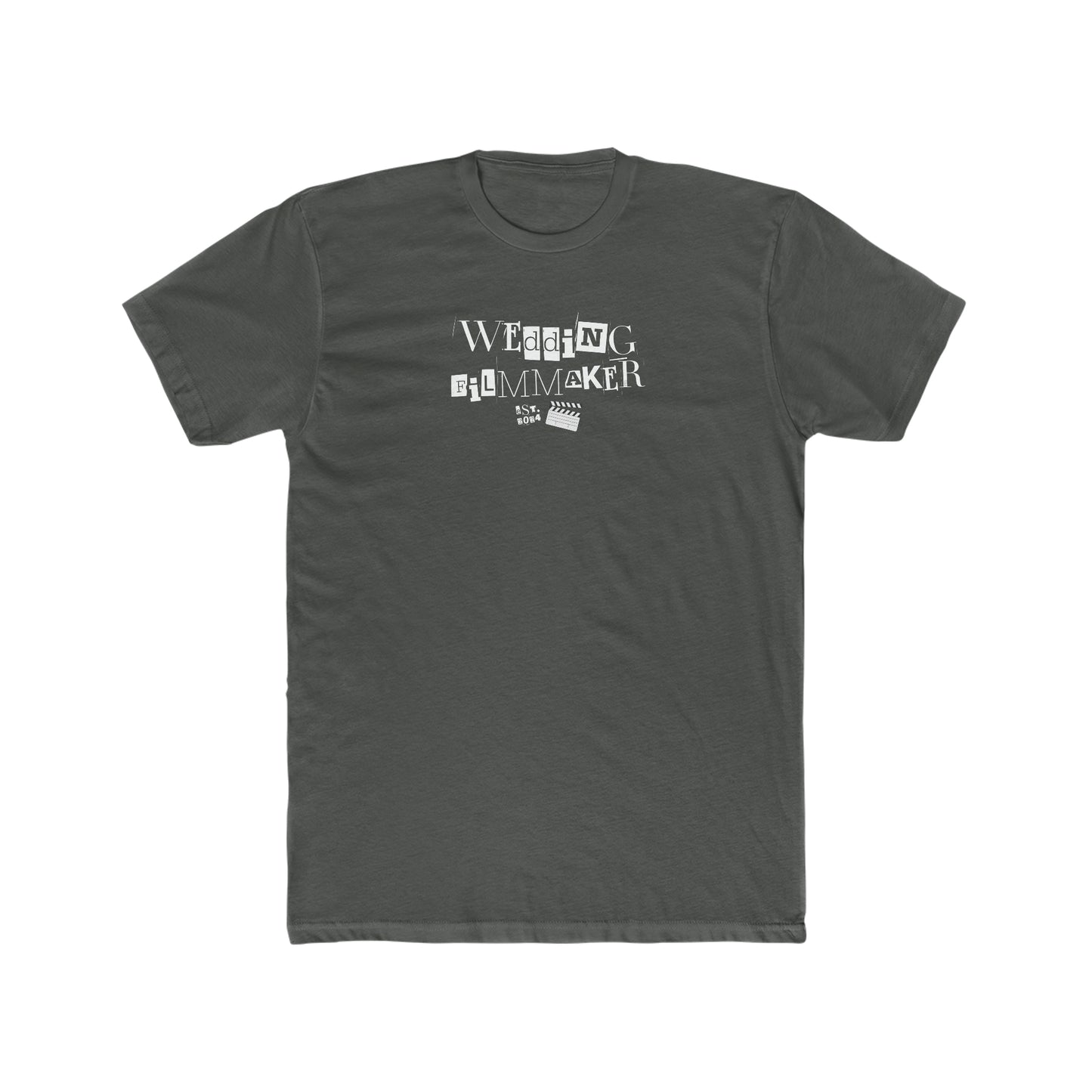 "Wedding Filmmaker" Men's Cotton Crew Tee