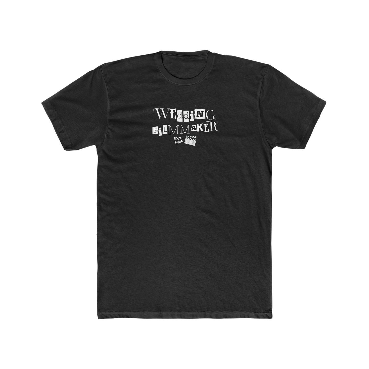 "Wedding Filmmaker" Men's Cotton Crew Tee