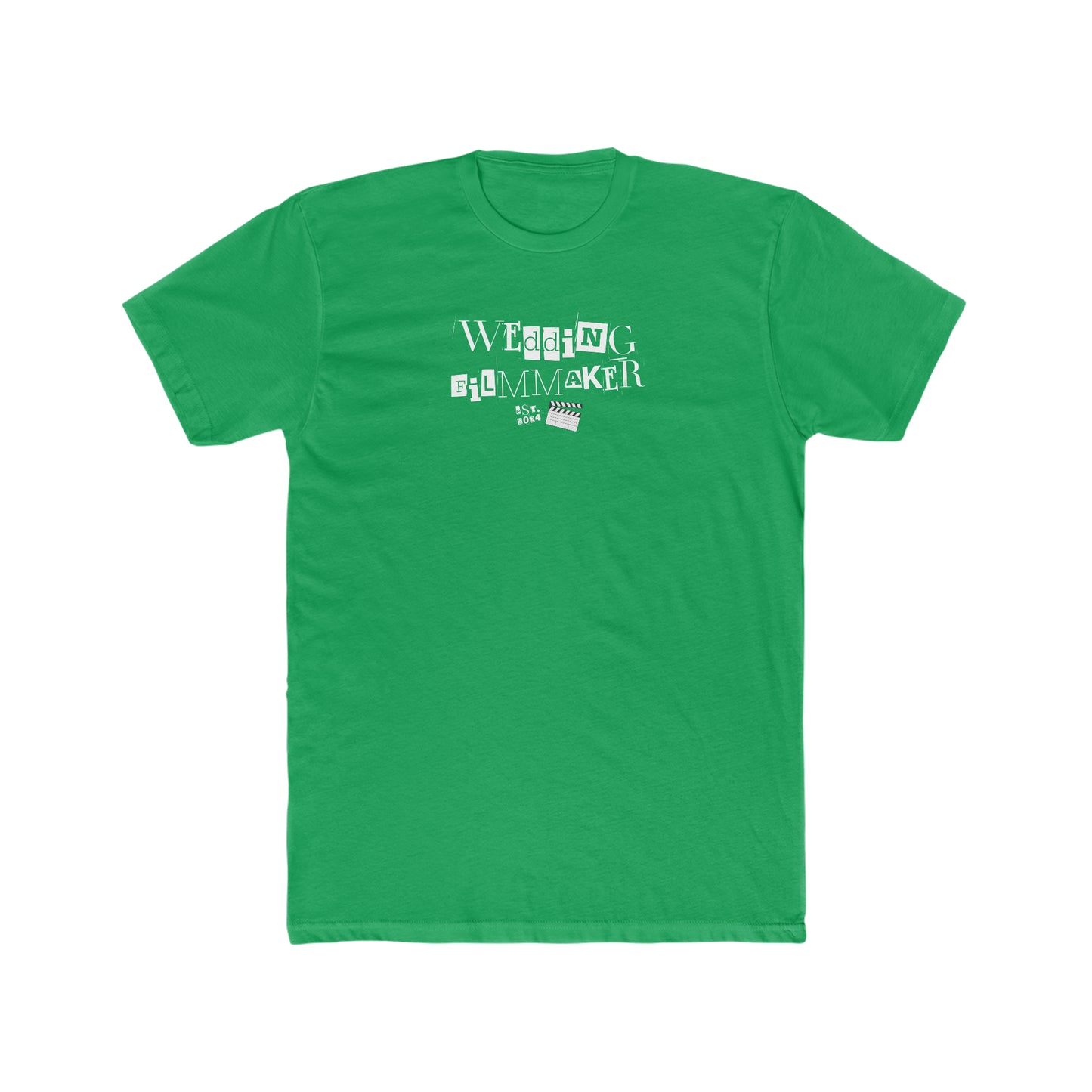 "Wedding Filmmaker" Men's Cotton Crew Tee