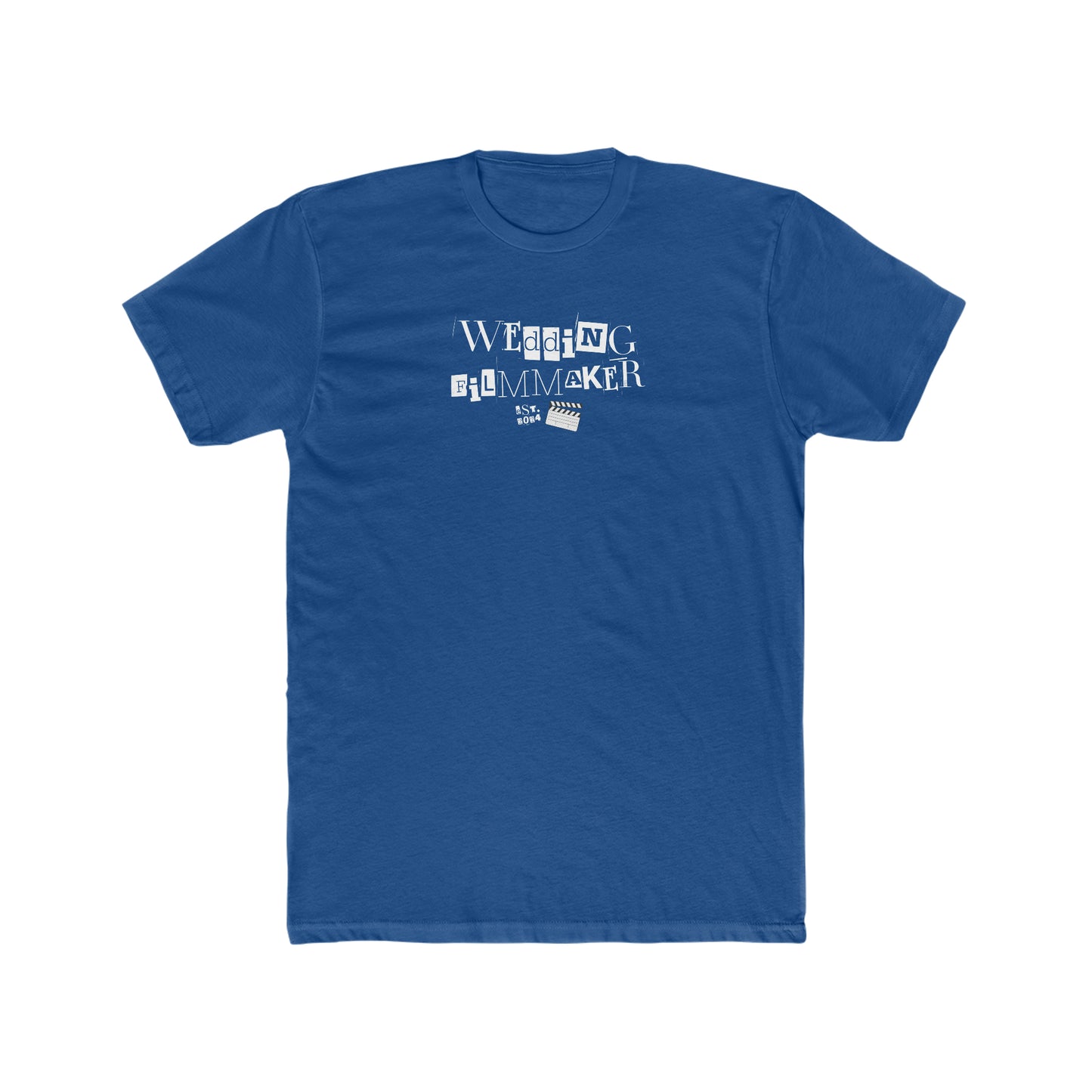 "Wedding Filmmaker" Men's Cotton Crew Tee