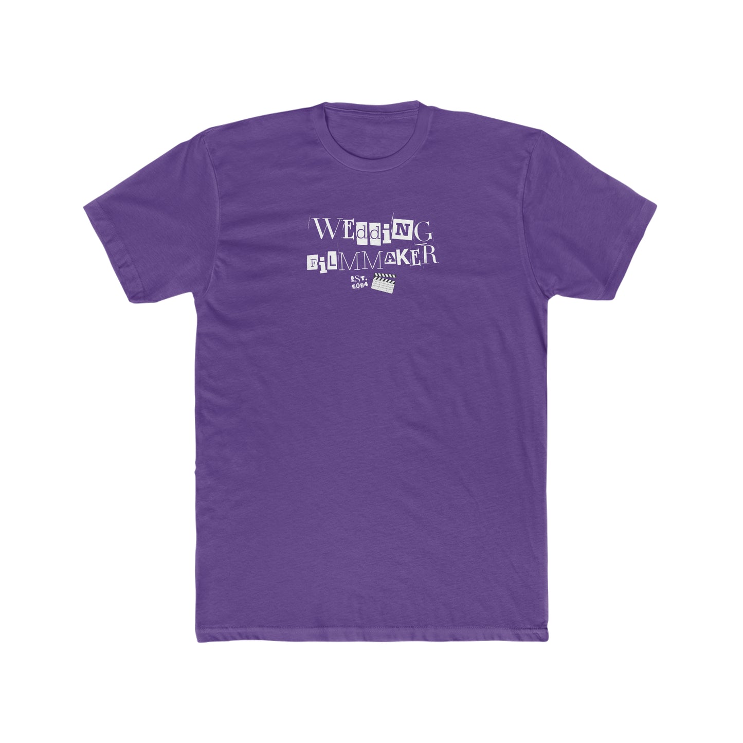"Wedding Filmmaker" Men's Cotton Crew Tee