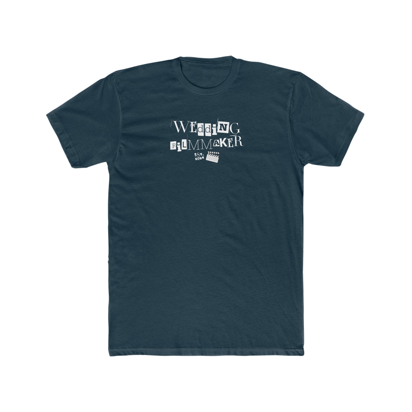 "Wedding Filmmaker" Men's Cotton Crew Tee