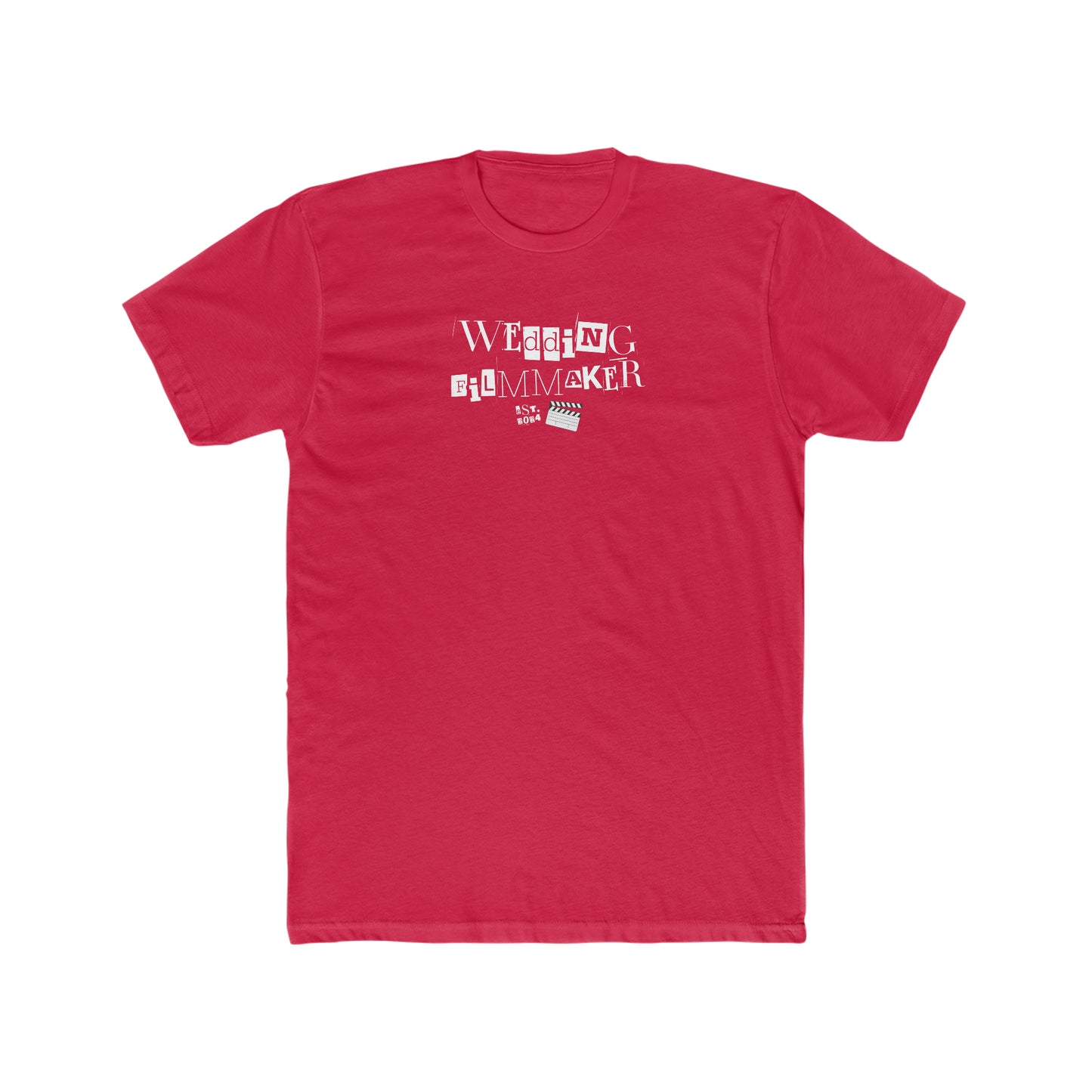 "Wedding Filmmaker" Men's Cotton Crew Tee