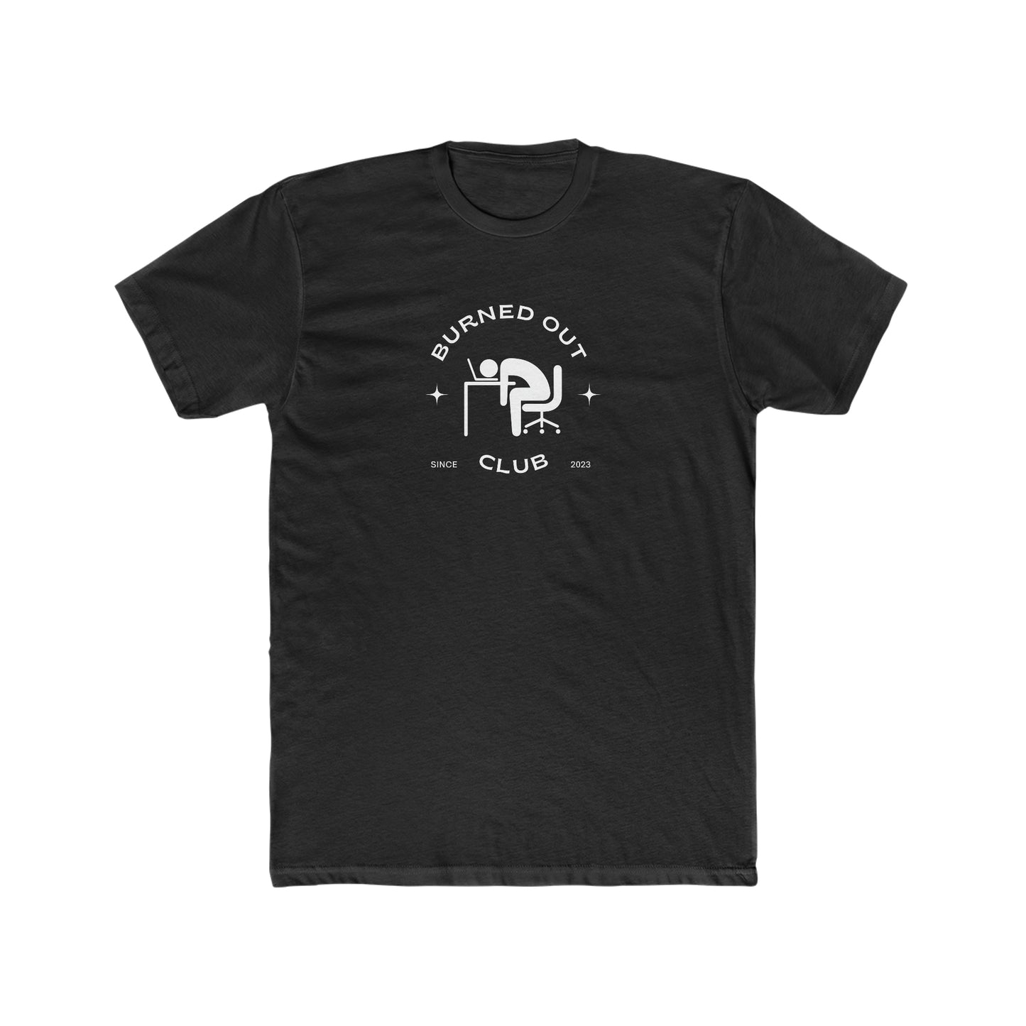 "Burned Out" Men's Cotton Crew Tee