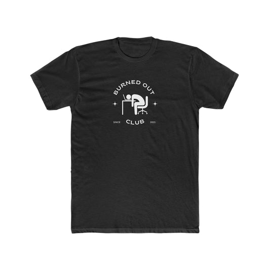 "Burned Out" Men's Cotton Crew Tee